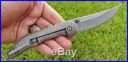 Zero Knives (Ram Maramba) KAVEH MINOR Folding Titanium Knife 154CM Rare EDC