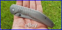 Zero Knives (Ram Maramba) KAVEH MINOR Folding Titanium Knife 154CM Rare EDC