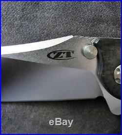 Zero Tolerance (ZT) 0562CF Folding Tactical Knife withTitanium & Carbon Fiber