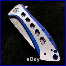Zero Tolerance ZT0801TI Rexford design New BWL Blue & Silver ZT0801 0801