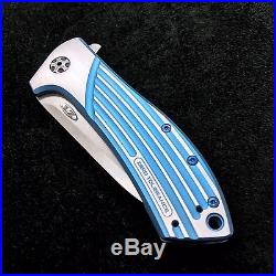 Zero Tolerance ZT801 Knife Rexford design Light Blue & Satin ZT0801 BWL Custom