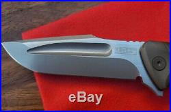 Zieba Knives Custom S5 Mini Rare Vvilk 3 M390 Snake Titanium + Bead USA