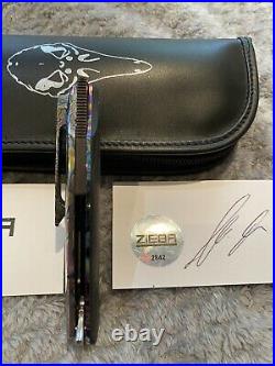 Zieba Knives Custom S7 Joker Damasteel Rare Discontinued Why So Serious