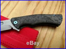 Zieba Knives Limited S5 Mini Marble Carbon Fiber Snake Titanium 3 M390