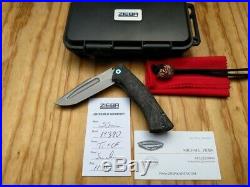 Zieba Knives Limited S5 Mini Marble Carbon Fiber Snake Titanium 3 M390