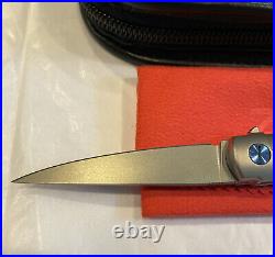 Zieba Ms3 Custom Handmade Knife Titanium Flipper Made In USA Edc